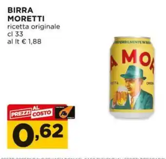 Alì Supermercati BIRRA MORETTI ricetta originale cl 33 offerta