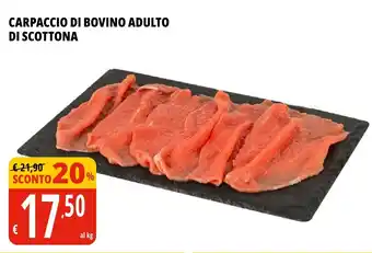 Tigros CARPACCIO DI BOVINO ADULTO DI SCOTTONA offerta