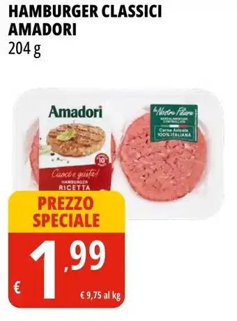 Tigros HAMBURGER CLASSICI AMADORI 204 g offerta