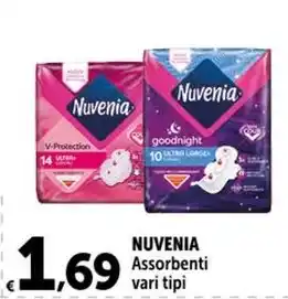 Carrefour Market NUVENIA Assorbenti vari tipi offerta