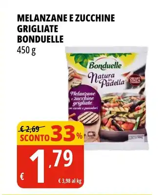 Tigros MELANZANE E ZUCCHINE GRIGLIATE BONDUELLE 450 g offerta