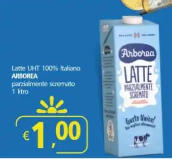 Latte UHT 100% Italiano ARBOREA parzialmente scremato 1 litro