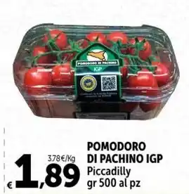 Carrefour Express POMODORO DI PACHINO IGP Piccadilly gr 500 al pz offerta