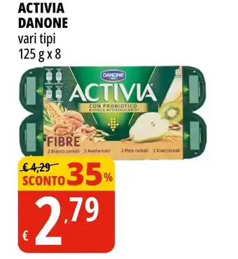 Tigros ACTIVIA DANONE vari tipi 125 g x 8 offerta