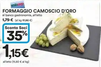 Ipercoop FORMAGGIO CAMOSCIO D'ORO offerta