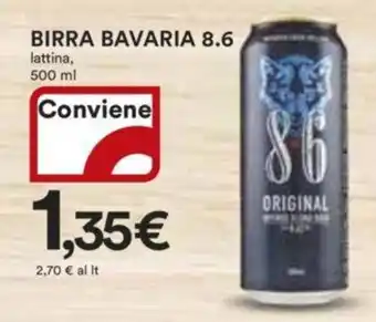 Ipercoop BIRRA BAVARIA 8.6 lattina, 500 ml offerta