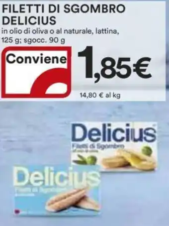 Ipercoop FILETTI DI SGOMBRO DELICIUS offerta