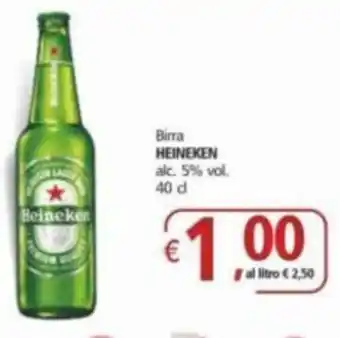 Birra HEINEKEN alc. 5% vol. 40 cl