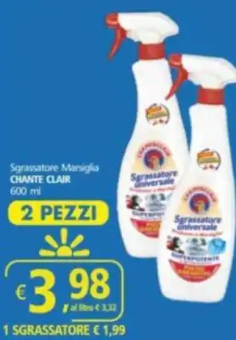 Alter Discount Sgrassatore Marsiglia CHANTE CLAIR 600 ml offerta