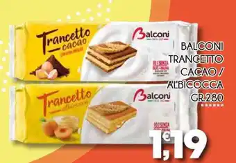 Enne Market BALCONI TRANCETTO CACAO/ ALBICOCCA GR.280 offerta