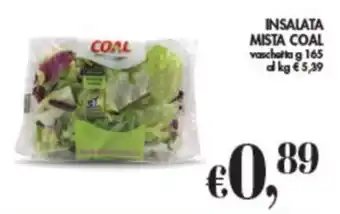 D'Italy INSALATA MISTA COAL vaschetta g 165 offerta