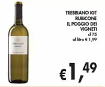 D'Italy TREBBIANO IGT RUBICONE IL POGGIO DEI VIGNETI cl 75 offerta