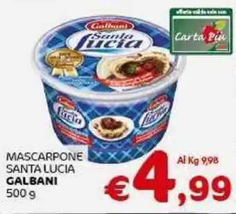 Crai MASCARPONE SANTA LUCIA GALBANI 500 g offerta