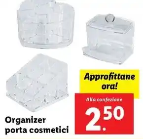 Organizer porta cosmetici