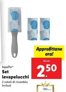 Lidl AquaPur Set levapelucchi offerta