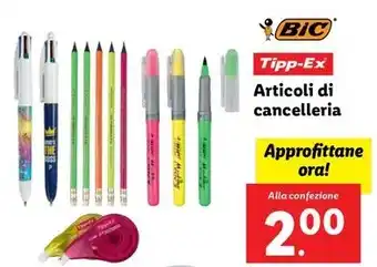 Lidl Tipp-Ex Articoli di cancelleria offerta