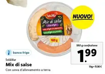 Lidl Sol&Mar Mix di salse 180 g confezione offerta