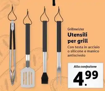 Lidl Grillmeister Utensili per grill offerta