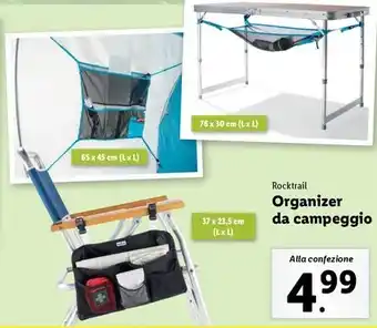 Lidl Rocktrail Organizer da campeggio offerta