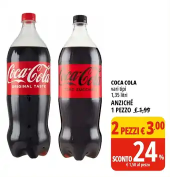 Tigros COCA COLA vari tipi 1,35 litri offerta