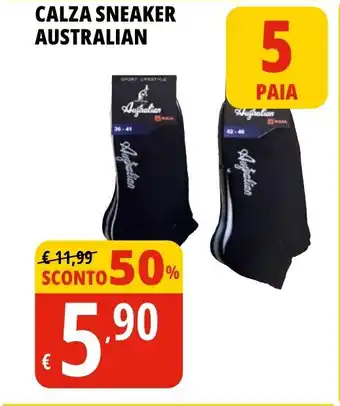 Tigros CALZA SNEAKER AUSTRALIAN offerta