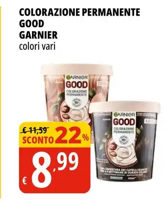 Tigros COLORAZIONE PERMANENTE GOOD GARNIER colori vari offerta