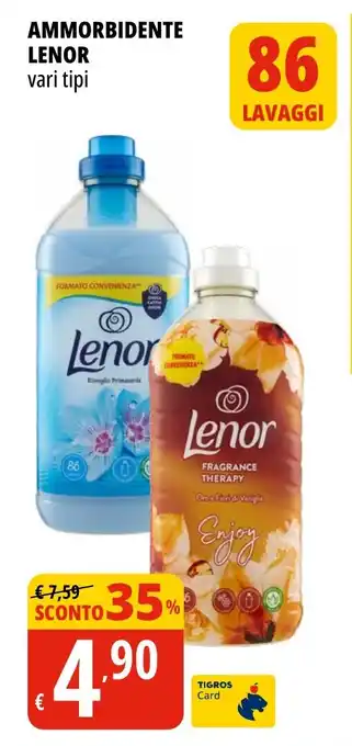 Tigros AMMORBIDENTE LENOR vari tipi offerta