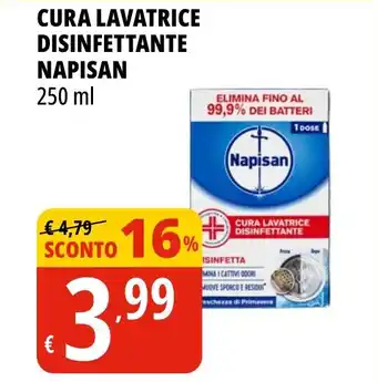 Tigros CURA LAVATRICE DISINFETTANTE NAPISAN 250 ml offerta