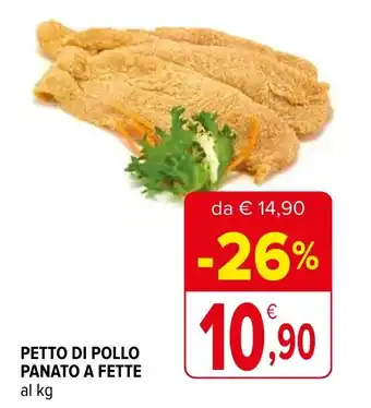 Iperal PETTO DI POLLO PANATO A FETTE offerta