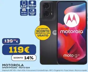 Euronics MOTOROLA SMARTPHONE - MOTO G24 offerta