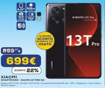 Euronics XIAOMI SMARTPHONE - XIAOMI 13T PRO 5G offerta