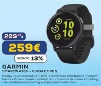 Euronics GARMIN SMARTWATCH - VIVOACTIVE 5 offerta