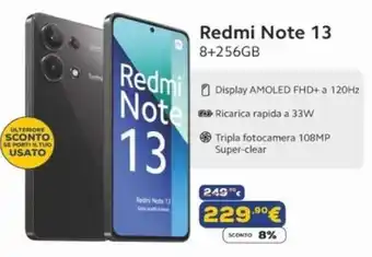 Euronics Redmi Note 13 8+256GB offerta