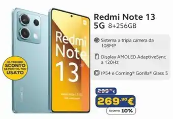 Euronics Redmi Note 13 5G 8+256GB offerta