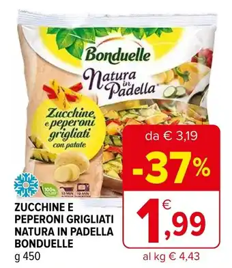 Iperal ZUCCHINE E PEPERONI GRIGLIATI NATURA IN PADELLA BONDUELLE g 450 offerta