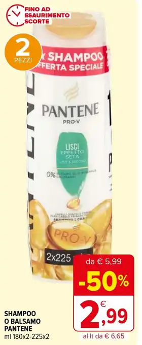 Iperal SHAMPOO O BALSAMO PANTENE ml 180x2-225x2 offerta