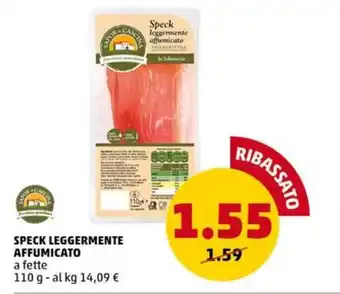 PENNY SPECK LEGGERMENTE AFFUMICATO a fette 110 g offerta