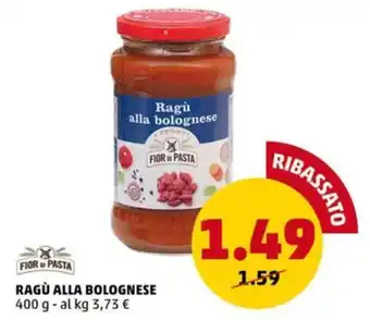 PENNY RAGÙ ALLA BOLOGNESE 400 g offerta