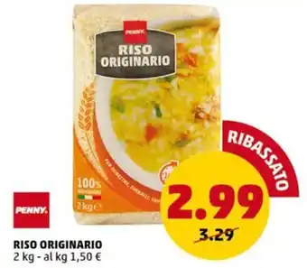 PENNY RISO ORIGINARIO 2 kg offerta