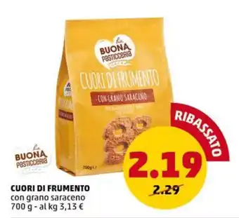 PENNY BUONA PASTICCERIA CUORI DI FRUMENTO con grano saraceno 700 g offerta