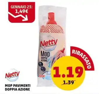 PENNY Netty MOP PAVIMENTI DOPPIA AZIONE offerta