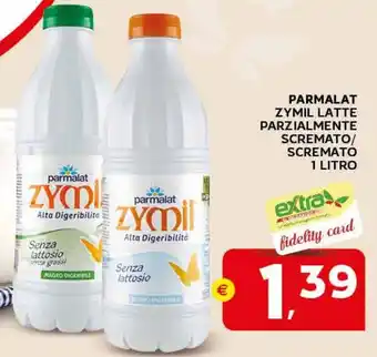 Extra Supermercati PARMALAT ZYMIL LATTE PARZIALMENTE SCREMATO/ SCREMATO 1 LITRO offerta