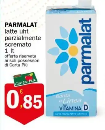 Crai PARMALAT latte uht parzialmente scremato 1 It offerta