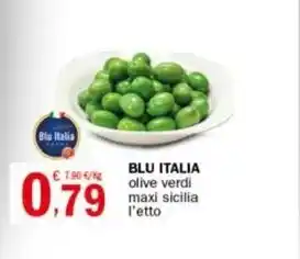 Crai BLU ITALIA olive verdi maxi sicilia offerta