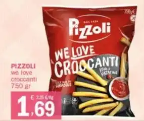 Crai PIZZOLI we love croccanti 750 gr offerta