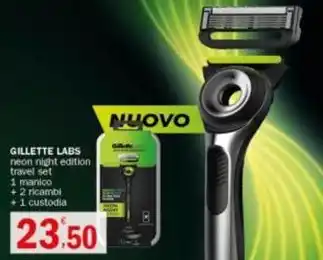 Crai GILLETTE LABS neon night edition travel set offerta