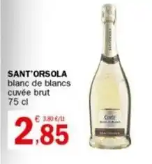 Crai SANT'ORSOLA blanc de blancs cuvée brut 75 cl offerta