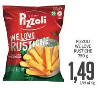 Supermercati Piccolo PIZZOLI WE LOVE RUSTICHE 750 g offerta