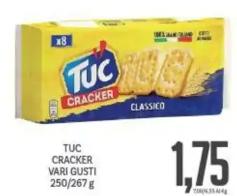 Supermercati Piccolo TUC CRACKER VARI GUSTI 250/267 g offerta