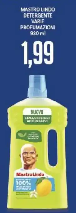 Supermercati Piccolo MASTRO LINDO DETERGENTE VARIE PROFUMAZIONI 930 ml offerta